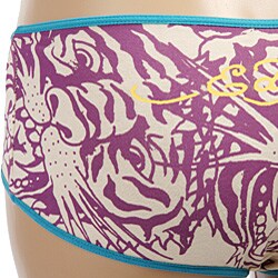Ed Hardy Intimates Cream/ Tiger Hipster Shorts
