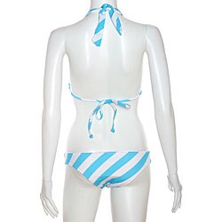 Lisa Lozano Wrap Around Striped Halter and Hipster