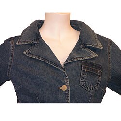 True Religion Denim Flap Pocket Blazer