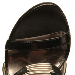 Carlos Santana Women's 'Medallion' Black High-heel Sandals