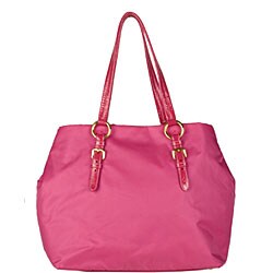 Prada 'Tessuto Pietre' Fuchsia Shoulder Tote