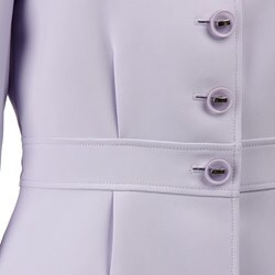 Tahari ASL Women's Pleated Violet Skirt Suit