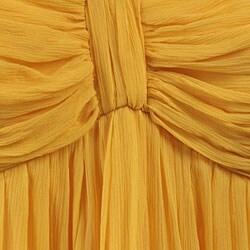 Donna Ricco Women's Plus Size Yellow Chiffon Dress