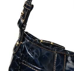 MAXX NY Women's Croc-print Top Zip Hobo Bag