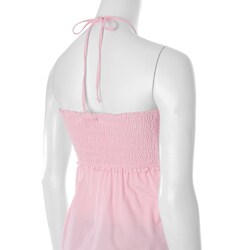 Fashion 70s Brand Junior's Smocked Knit Halter