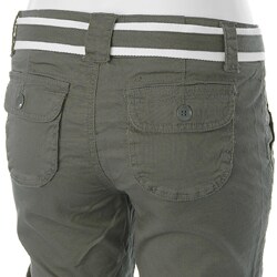 Ci Sono by Adi Junior's Low-rise Belted Bermuda Shorts