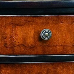 Hand-painted Chestnut and Black Accent Chest