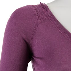 BCBGeneration Women's Ruched V-neck Tee