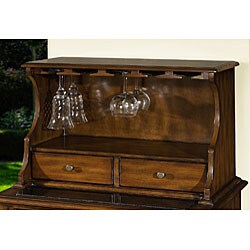 Hand-painted Whiskey-Brown Wine Accent Chest 