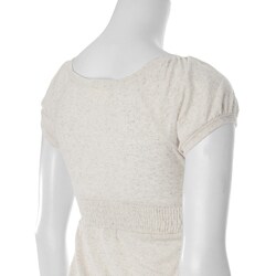 Self Esteem Brand Junior's Smocked Waist Knit Top