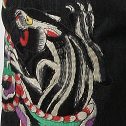 Ed Hardy Men's Panther Embroidered Jeans