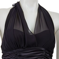 Connected Apparel Women's Illusion Halter Dress