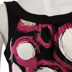 Max & Cleo Geo Women's Circle Print Tank Dress