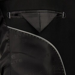 Eddie Domani Elite Men's Black 3-button Suit
