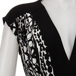 Connected Apparel Women's Printed Jersey Dress