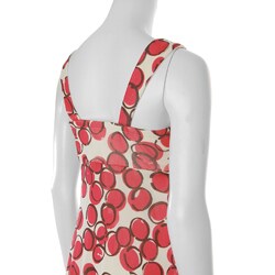 Sangria Women's Sleeveless Knot Front Dotted Dress