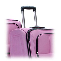 Rockland Presidential Pink 4-piece Luggage Set