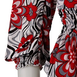 Simply Irresistible Women's Printed Shirred-waist Top