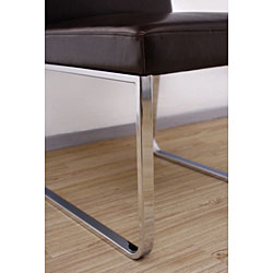 Adam Dark Brown Leather Dining Chair