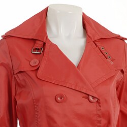 Coffee Shop Women's Short Trench Coat