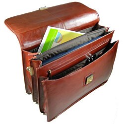 Torino Flap-over Triple-gusset Briefcase