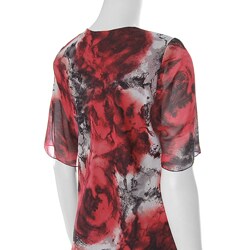 Adi Designs Plus Size Red/ Black 2-piece Pant Suit