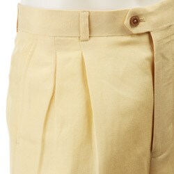FINAL SALE Oleg Cassini Men's Double-pleat Linen Pants
