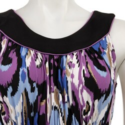 R&M Richards Women's Sleeveless Printed Jersey Dress