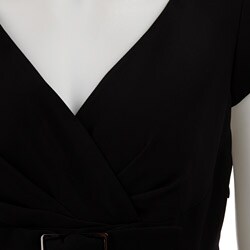 Tahari ASL Women's Cap-sleeve Matte Crepe Dress