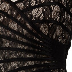 JS Collection Piped Lace Halter Dress