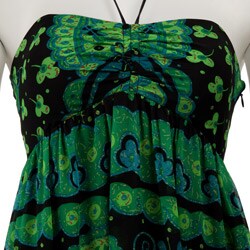 FINAL SALE Betsey Johnson Women's Green Maxi Dress