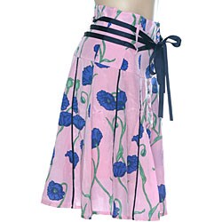 D.E.P.T. La Dolce Vita Women's Pink Floral Skirt