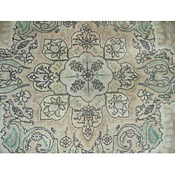Persian Antique Tabriz Beige Rug (10' x 12'9)