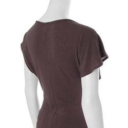Finesse Junior's Scoop-neck Flutter-sleeve Tunic