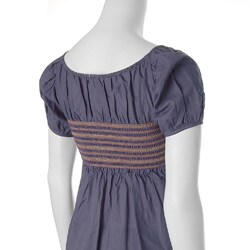 E-klah Junior's Square-neck Cap-sleeve Smocked Top