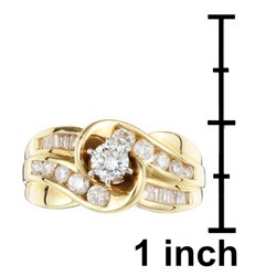 14k Yellow Gold 1ct TDW Diamond Engagement Ring (H-I, I2)