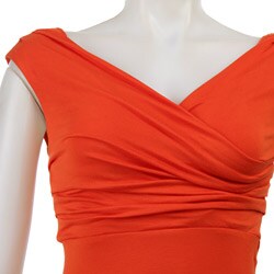 Spense Women's High-waist Draped Sleeveless Dress