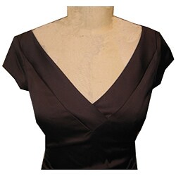 Maggy London Women's Solid Stretch Satin Dress