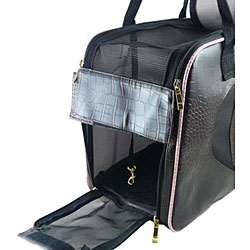 Betty Boop Crocodile-pattern Collapsible Pet Carrier