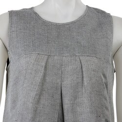 Calvin Klein Women's Front Pleat Sleeveless Dress