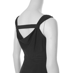 Adi Designs Women's Black High-waist Maxi Dress
