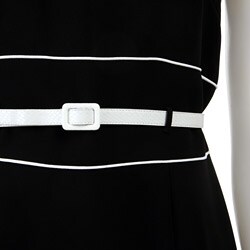 Tahari ASL Women's Sleeveless Belted Crepe Dress