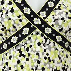 Tahari ASL Women's Printed V-neck Matte Jersey Dress
