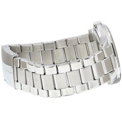 Fossil Men's Stainless Steel Black Dial Watch