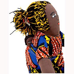 Togo Baby-on-Back Princess Stuffed Doll (Ghana)