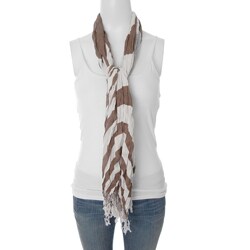 Adi Designs Women's Lightweight Stripe Print Scarf