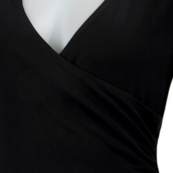 Glamour Women's 3/4-sleeve Cross-front Dress