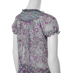 Belle du Jour Junior's Floral Peasant Top
