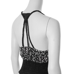 Cassee Collection Junior's Braided Halter Dress