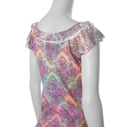 Rocker Girl Junior's Cap Sleeve Sublimation Top